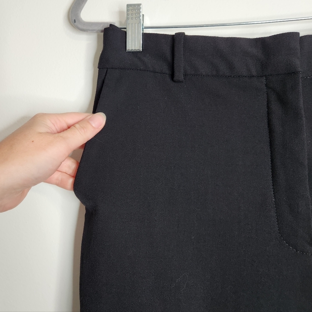 Aritzia Babaton Agency Cropped Pant Black City Wool Size 10 - Picture 5 of 15